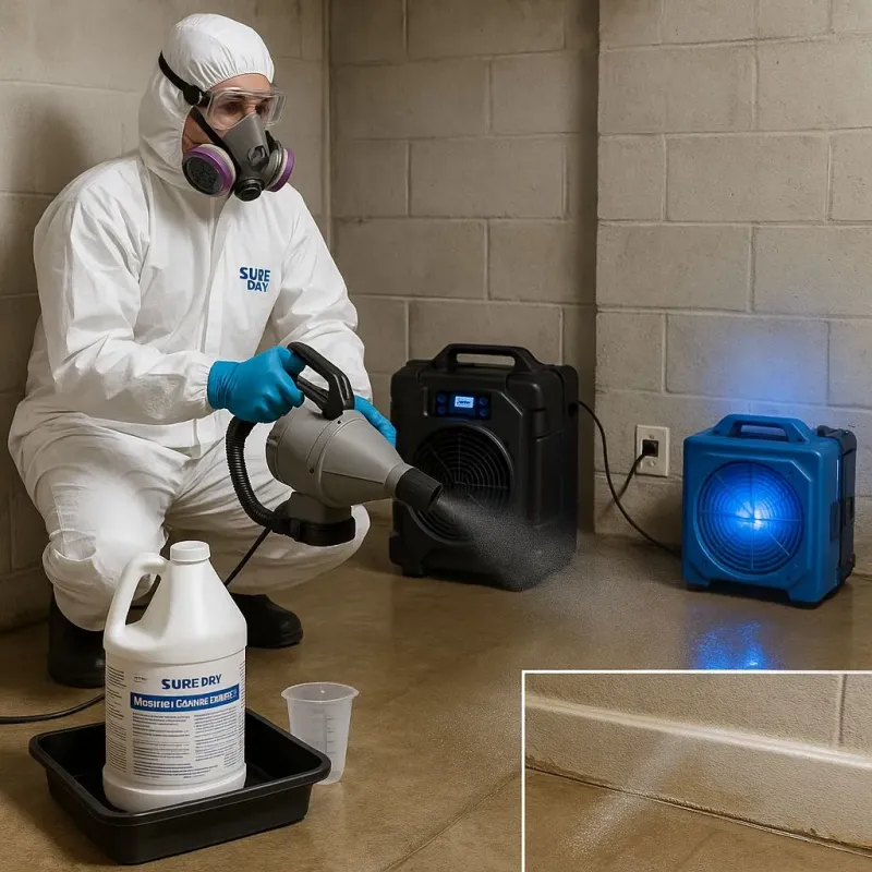 Sanitization and Odor Removal process in The Woodlands, TX