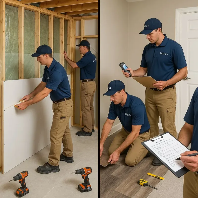 Repairs and Reconstruction process in The Woodlands, TX